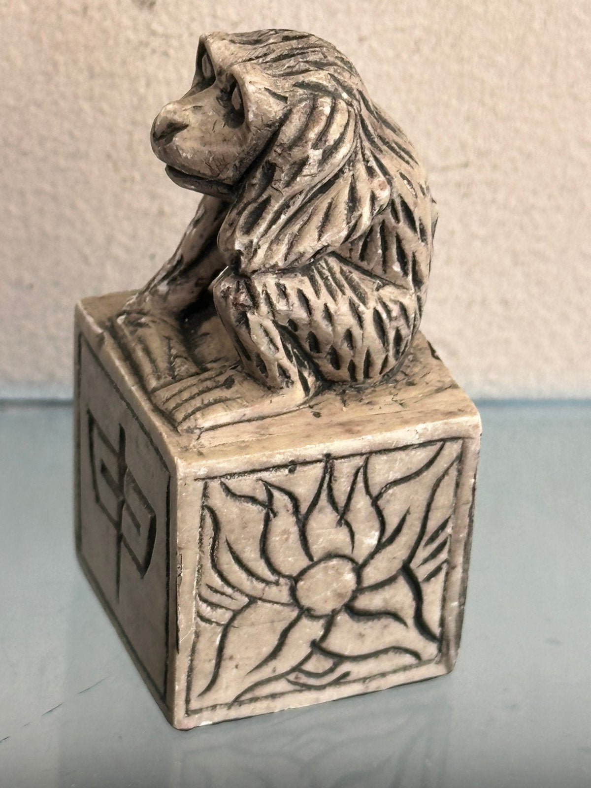 Chinees zodiac beeldje Aap 6.5 cm, Ophalen of Verzenden, Gebruikt