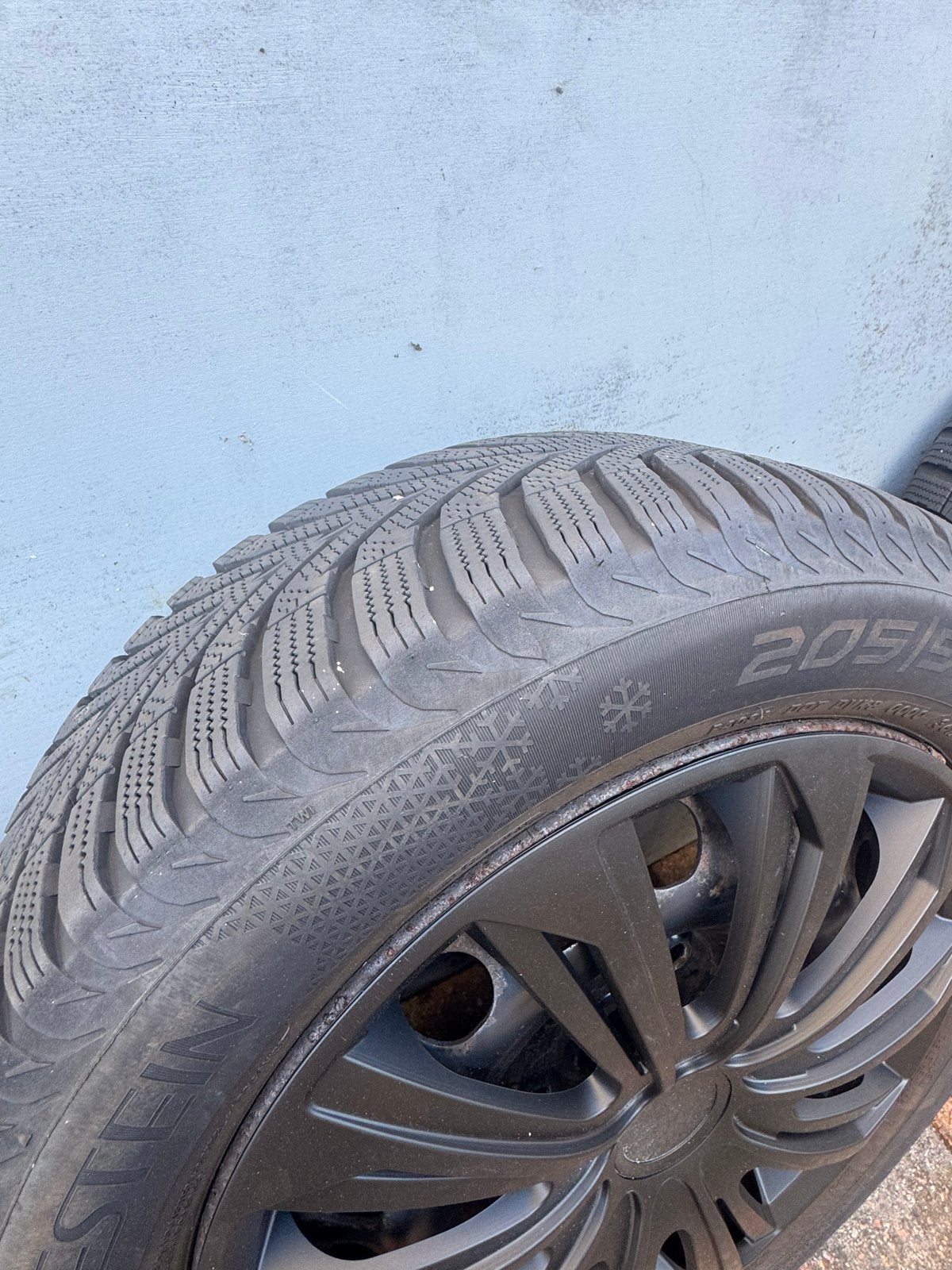 Vredestein Snowtrac 5 Winterbanden met Velgen 205/55 R16, Gebruikt, 16 inch, Banden en Velgen, Personenwagen