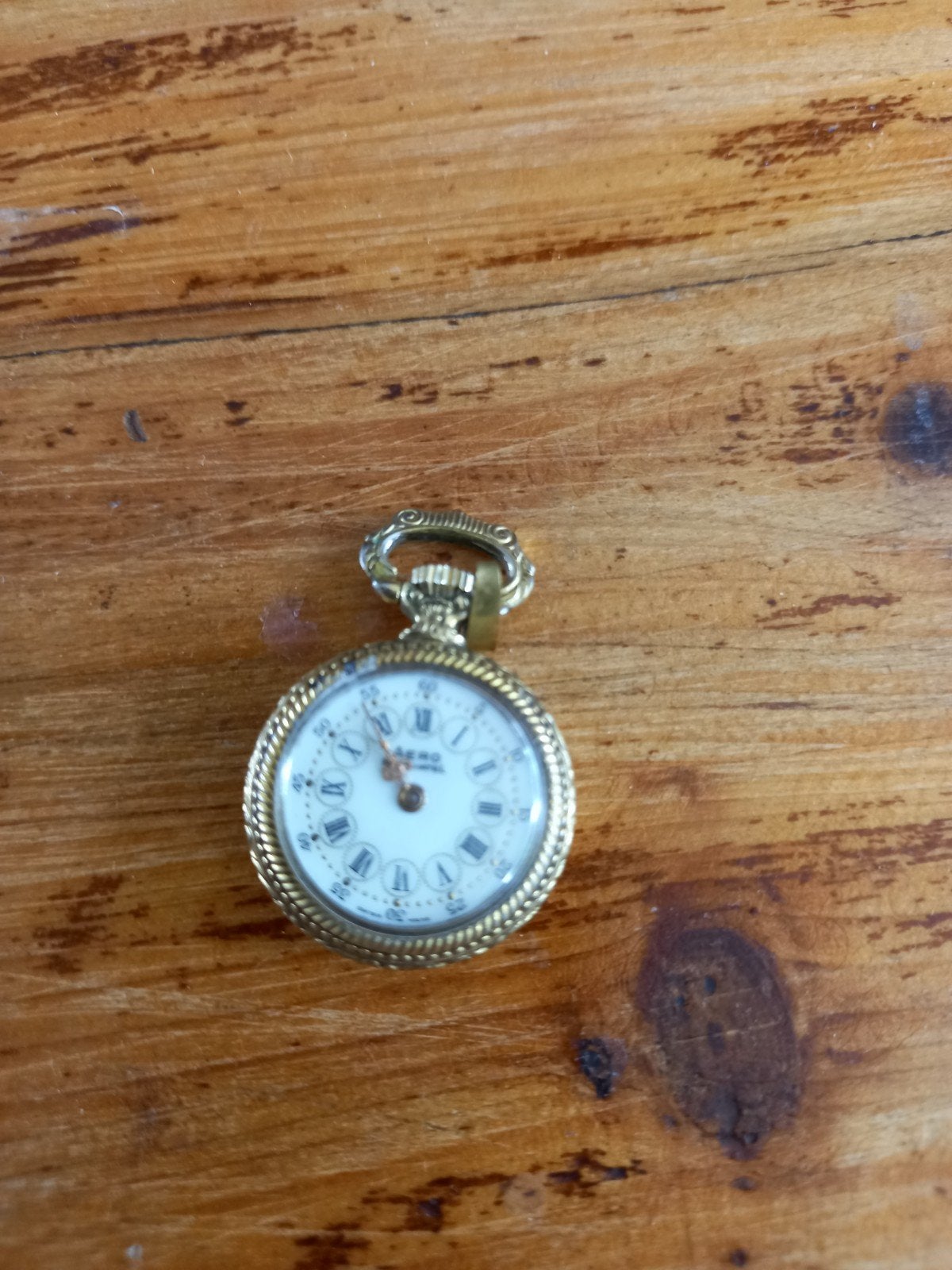 Vintage Zakhorloge - Elegant Verguld Design, Overige materialen, Zakhorloge, Verguld, Onbekend