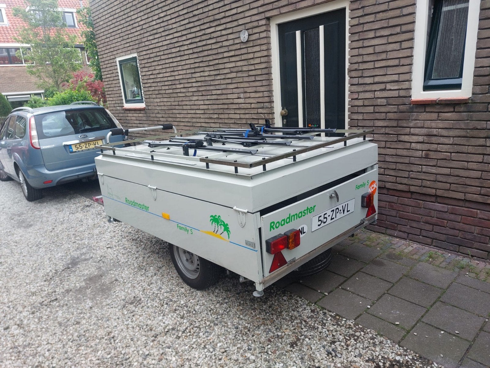 Aanhangwagen met 6 fietsendragers en veel bergruimte, Ophalen of Verzenden