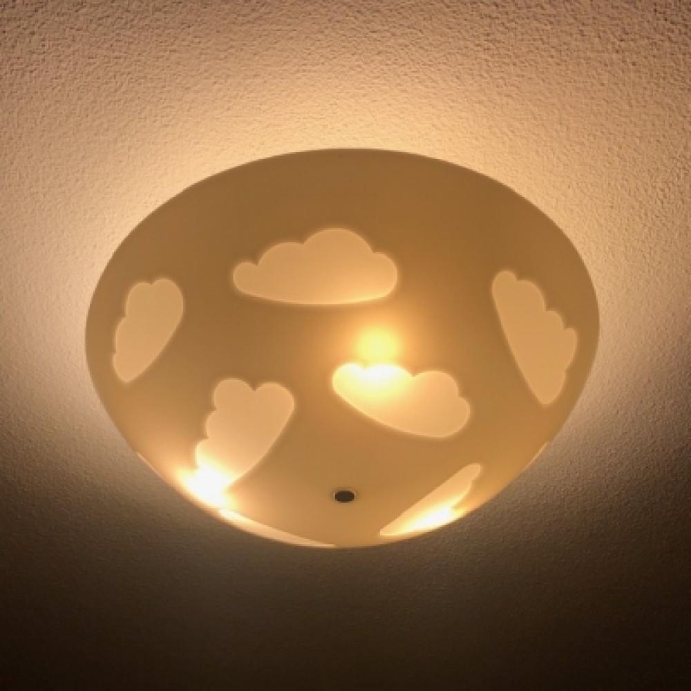 Plafondlamp wolken IKEA skojig, Huis en Inrichting, Lampen | Plafondlampen, Ophalen, Zo goed als nieuw, Kunststof