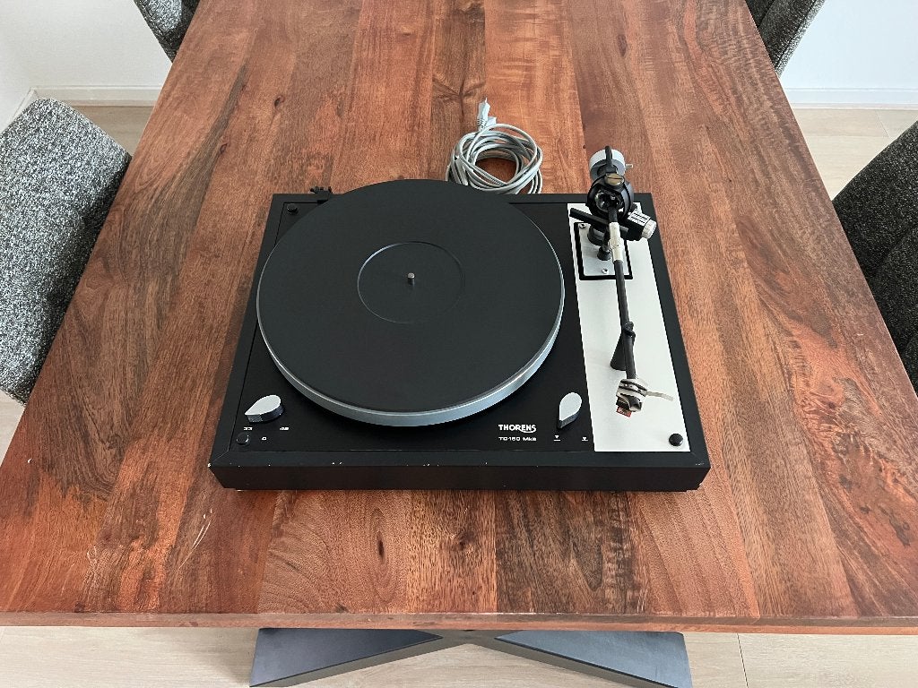 Thorens TD 160 MkII - met Nagaoka MP 100 element, Ophalen, Gebruikt, Platenspeler, Thorens