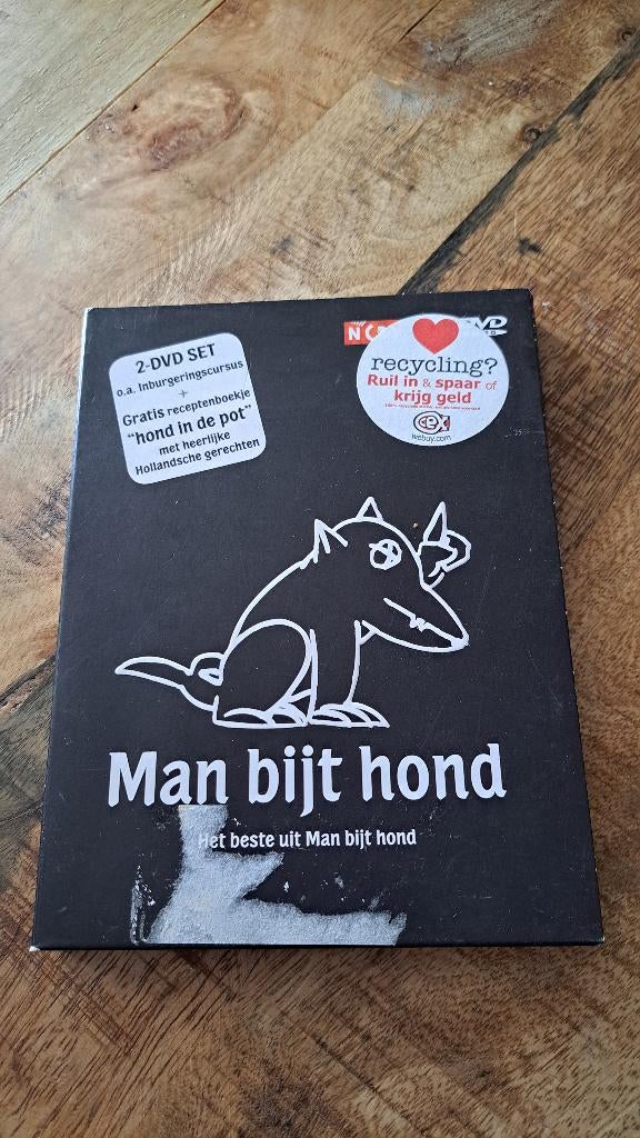 Man Bijt Hond - 2 Dvd Set, Alle leeftijden, Ophalen of Verzenden, Zo goed als nieuw, Komedie