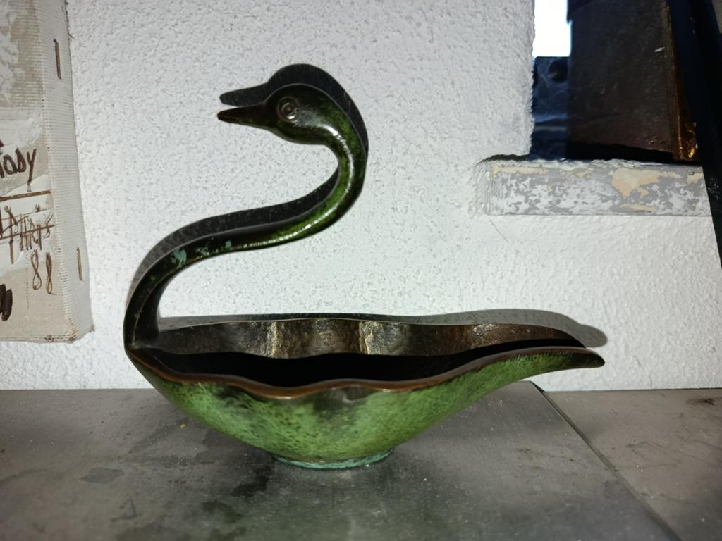 Bronzen zwaan van Maurice Ascalon, jaren '60, Ophalen of Verzenden