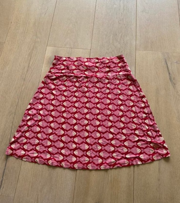 Tante betsy vissen rok M nieuwstaat, Kleding | Dames, Rokken, Maat 38/40 (M), Ophalen of Verzenden, Zo goed als nieuw, Knielengte
