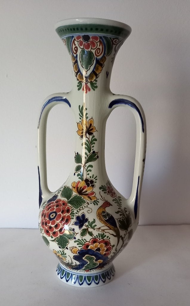 De Porceleyne Fles Delft Polychrome oorvas 1977, Verzenden