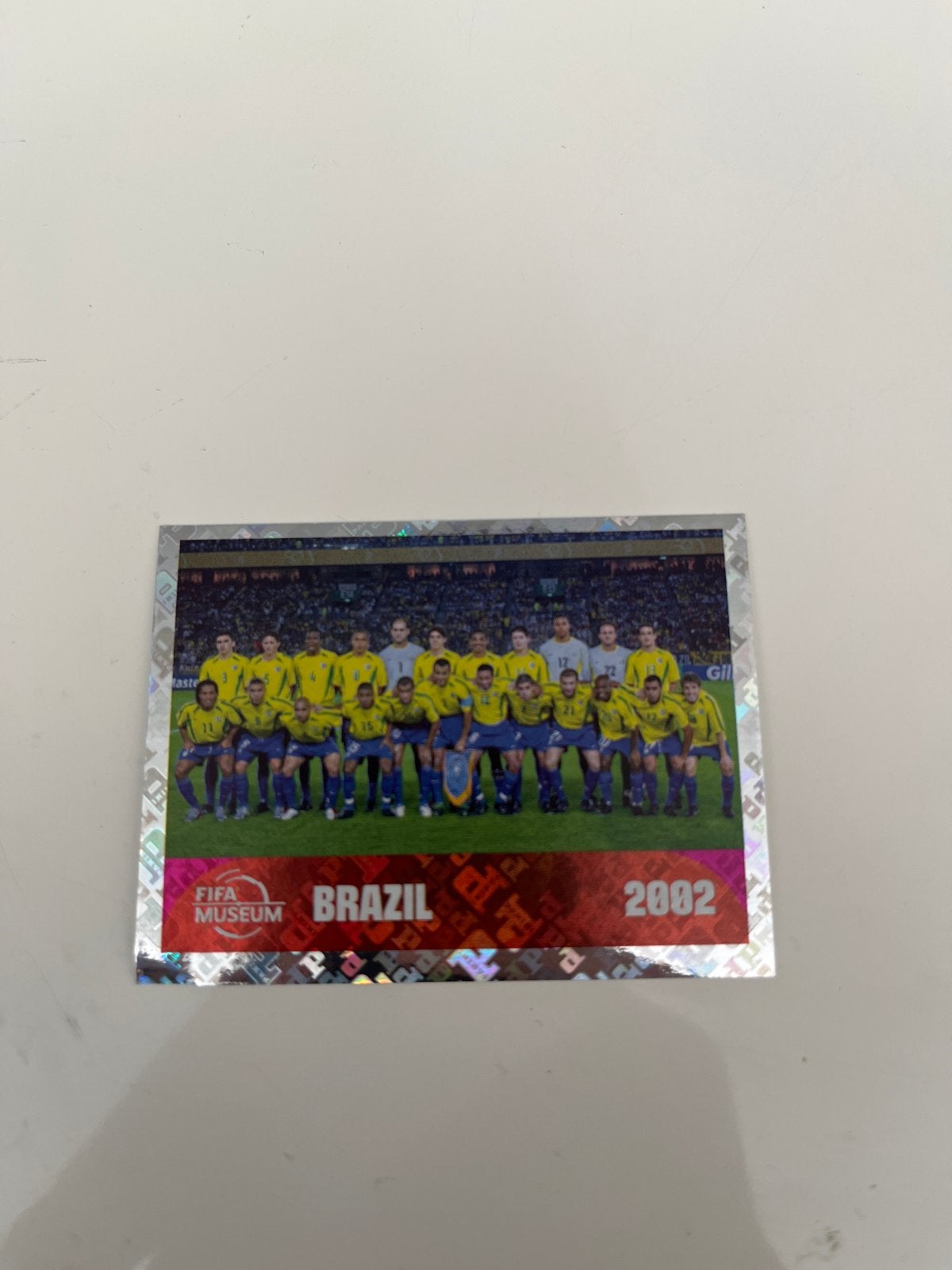 FIFA Museum Brazil 2002 Voetbal Sticker, Ophalen of Verzenden, Zo goed als nieuw, Buitenlandse clubs, Poster, Plaatje of Sticker