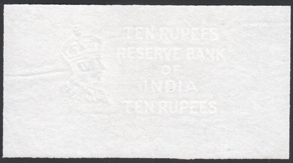India Watermerk Papier voor de 10 Rupees 1937, Verzenden, Zuidoost-Azië, Los biljet