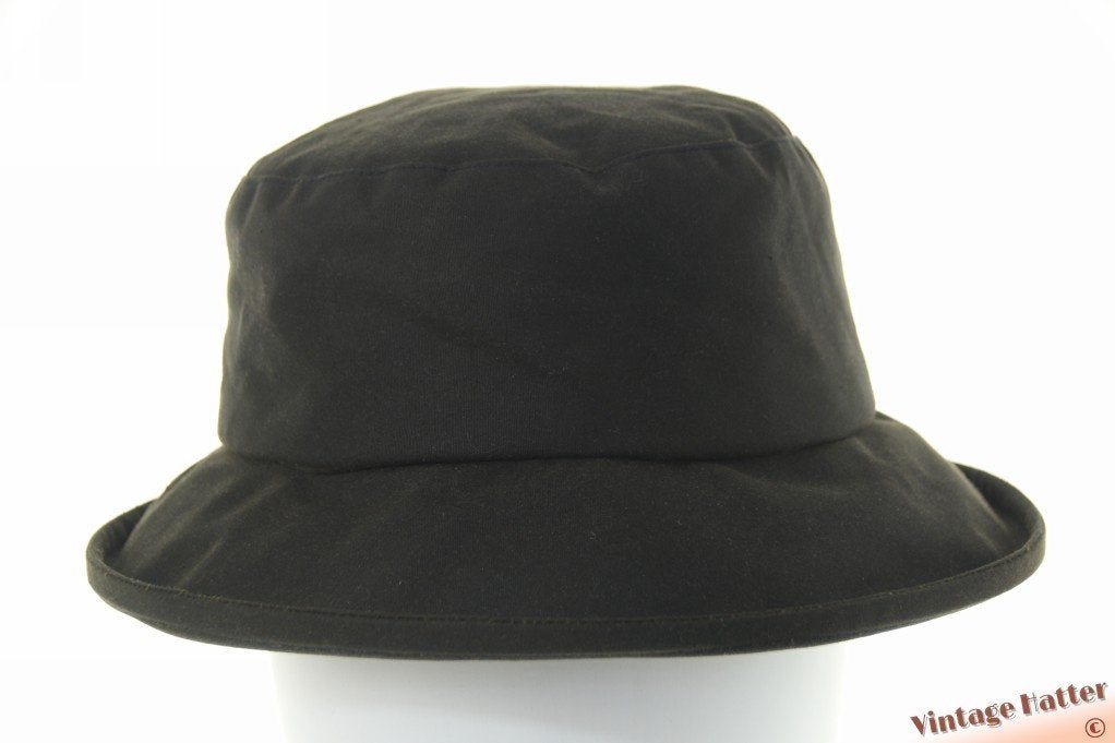 Vintage Buckethat FieldPro donker bruin gewaxt katoen 57, 56 of 57 cm (M, 7 of 7⅛ inch), Hoed, Ophalen of Verzenden, Zo goed als nieuw
