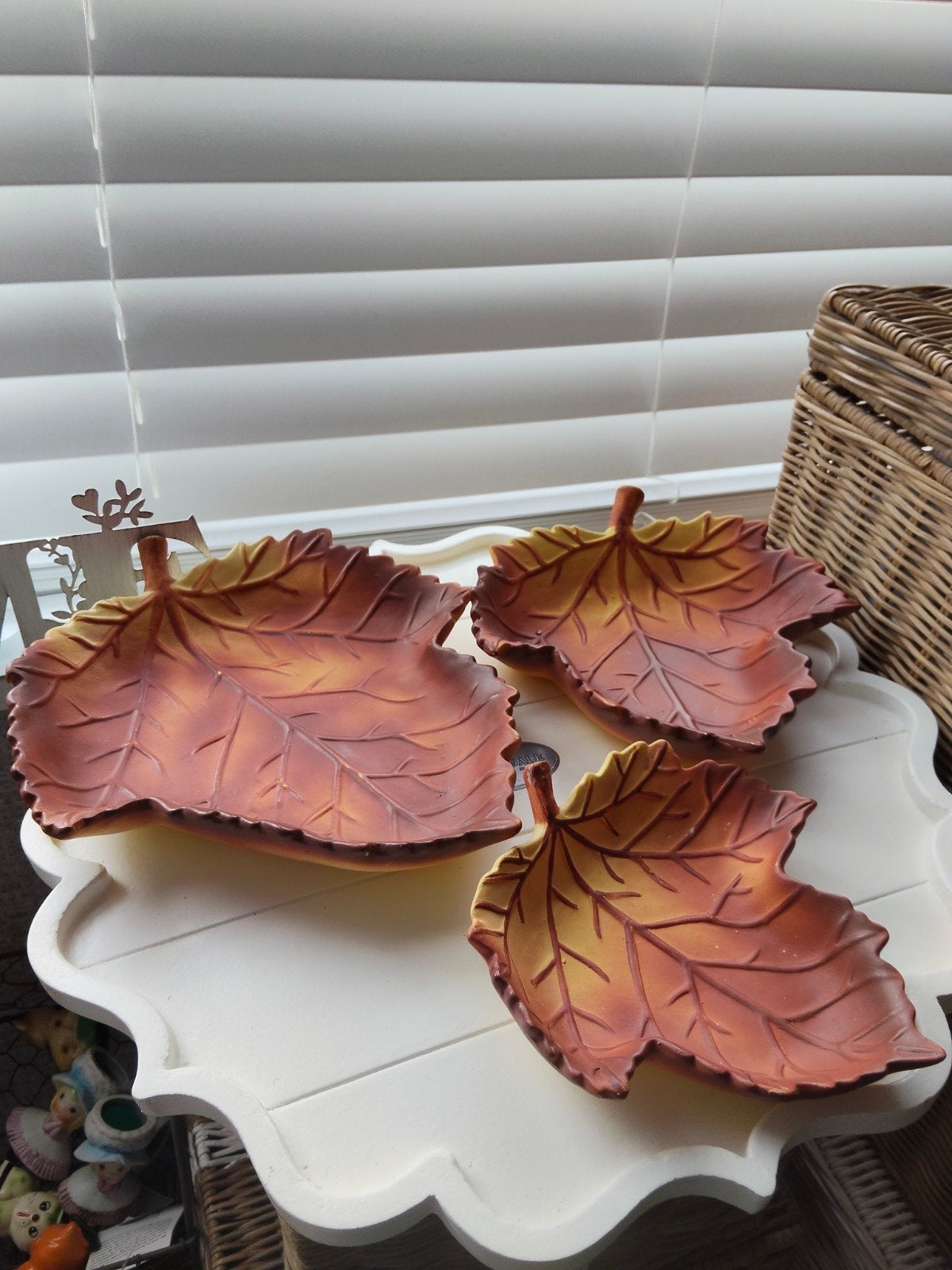 set herfst decoratie bordjes, Ophalen of Verzenden, Zo goed als nieuw