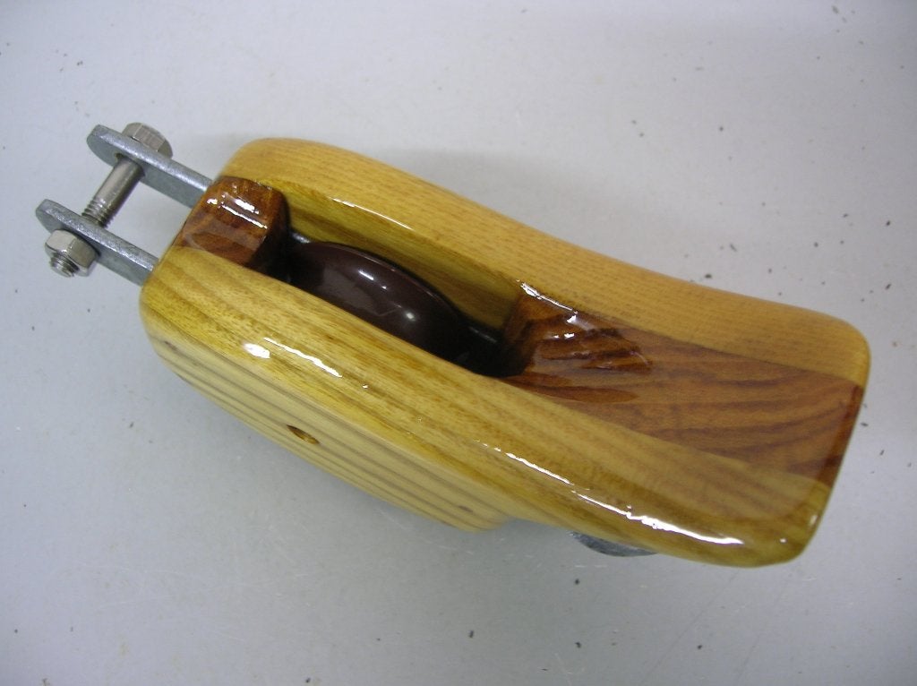 Houten Hakblok grootschootblok enkelschijfs + hondsvot 10 mm, Ophalen of Verzenden, Nieuw, Lijn of Blok