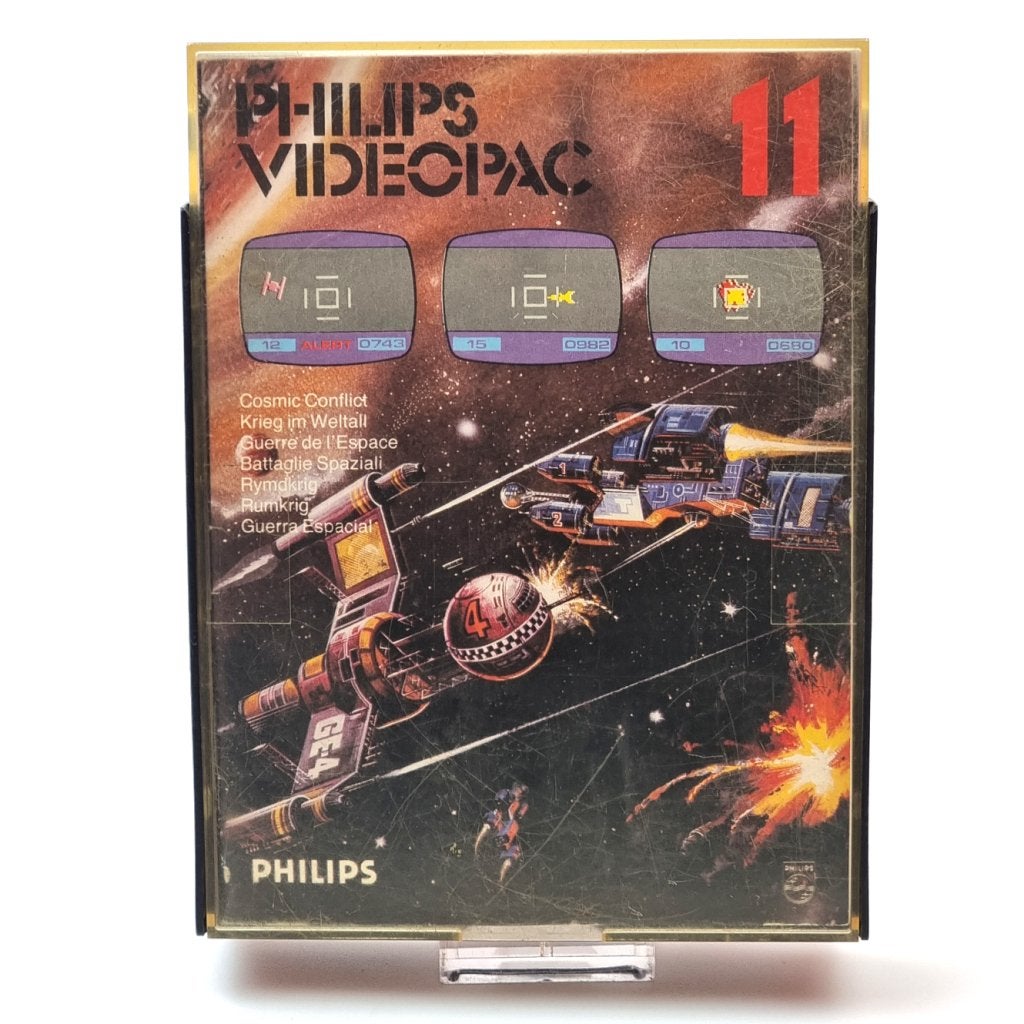 Philips Videopac: 11. Cosmic Conflict, Philips, Gebruikt, Support@philips.com, Philips Center
Amstelplein 2
1096 BC Amsterdam
Netherlands