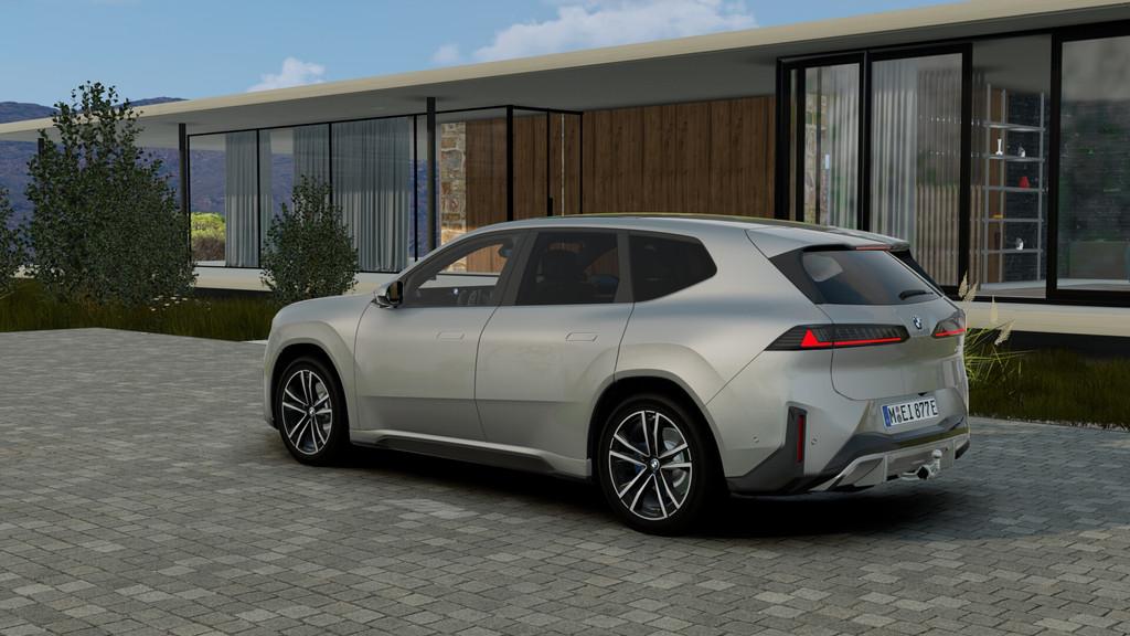 BMW iX3 40 eDrive M Sport / Panoramadak / Trekhaak / Stuurve, Auto's, BMW, Automaat, Achterwielaandrijving, Zwart, Leder