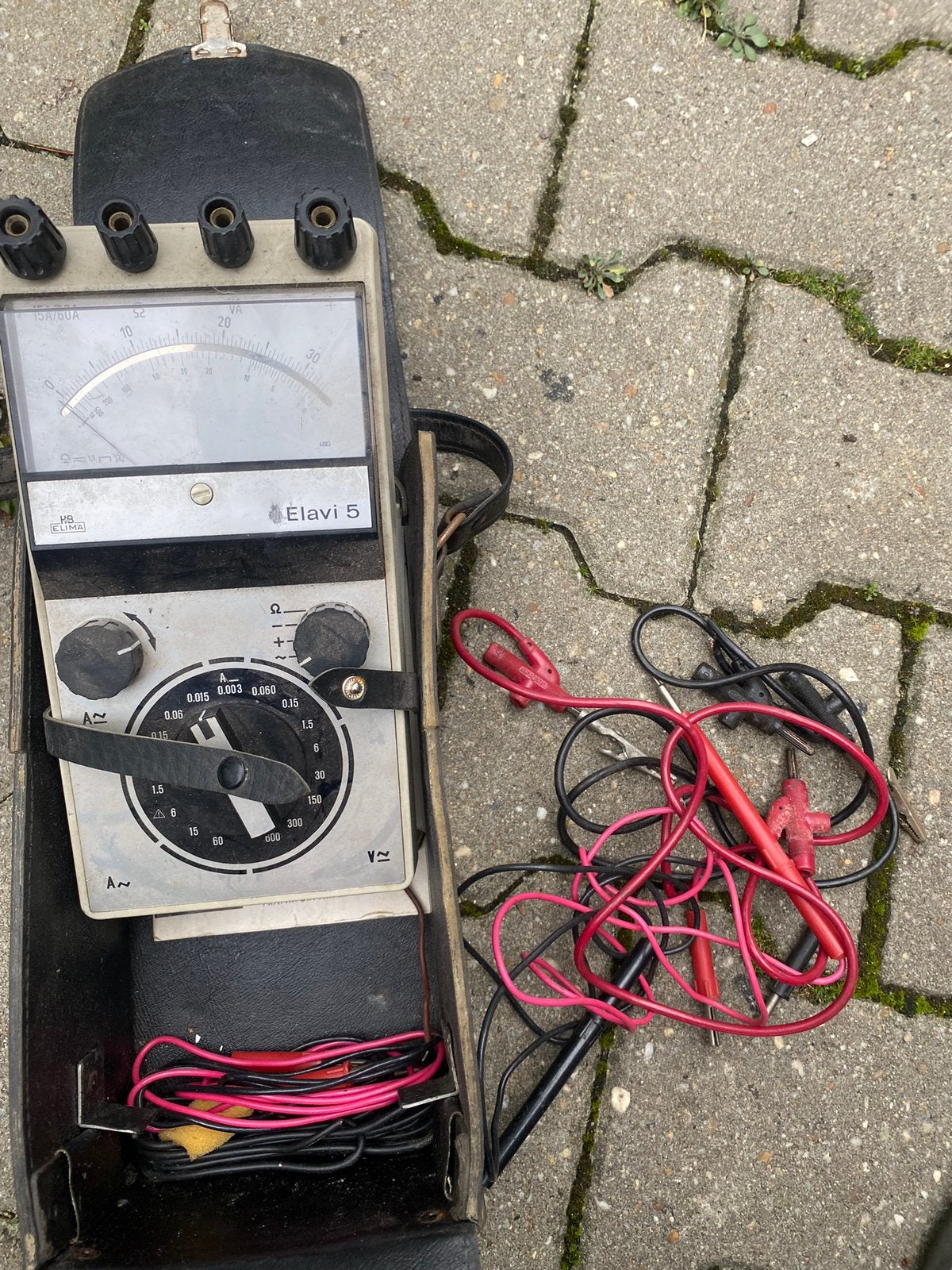 Elima elavi 5 meter oud meet instrument ohm volt, Ophalen of Verzenden