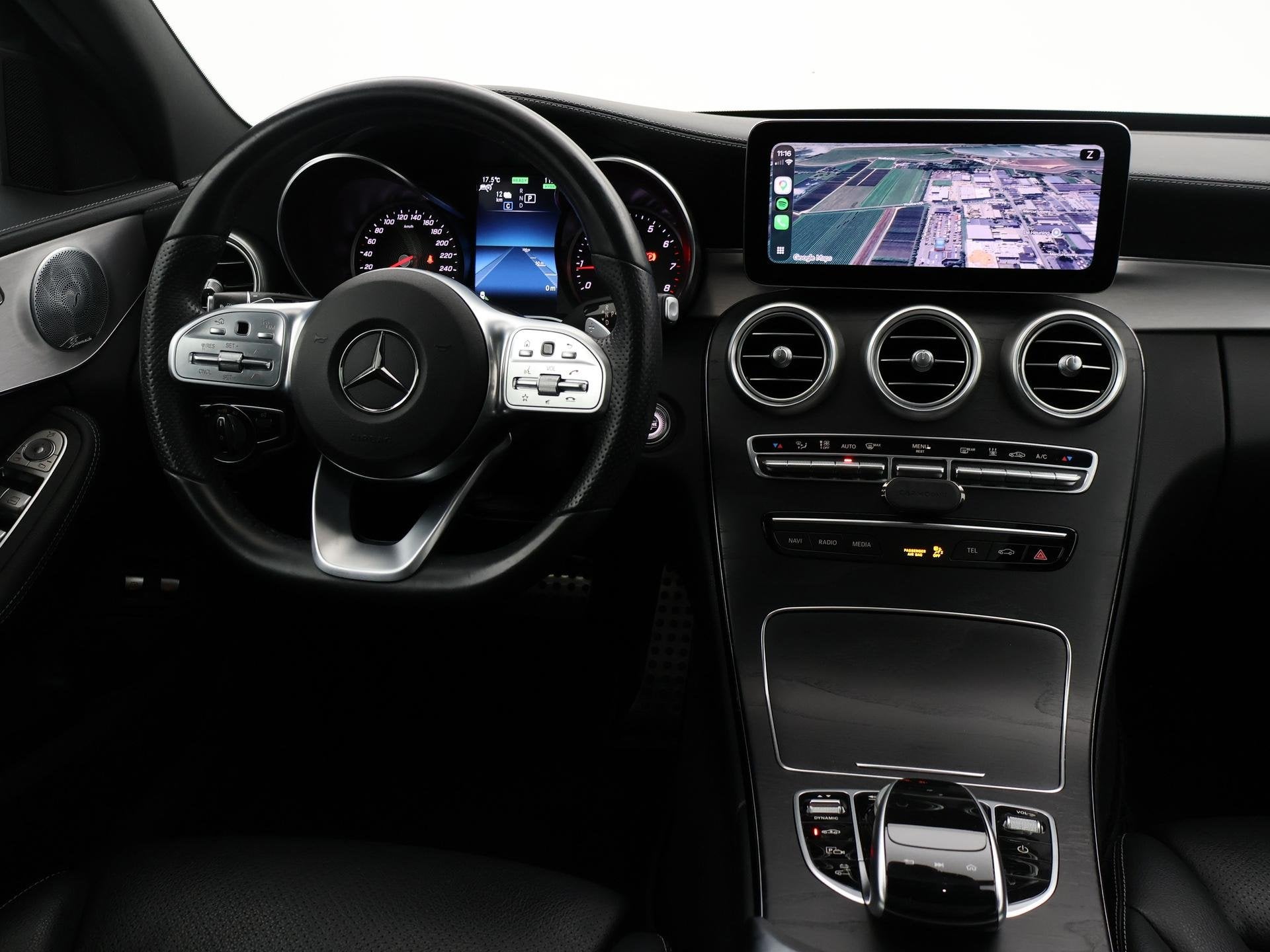 Mercedes-Benz C-klasse Estate 300e 320 PK PLUG-IN - AMG NIGH, Auto's, Mercedes-Benz, Automaat, 320 pk, Zwart, Hybride Elektrisch/Benzine