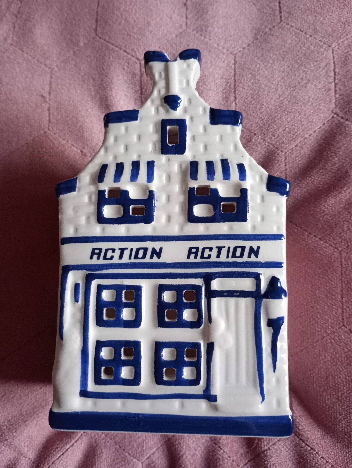 Delfts blauw huisje Action, Ophalen of Verzenden