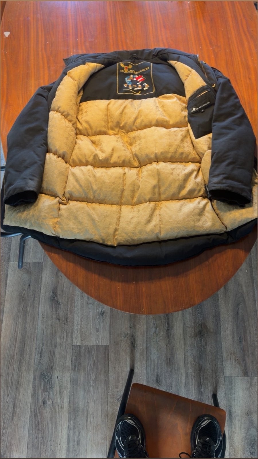 Moose Knuckles Winterjas - Gedragen, Goede Prijs, Ophalen of Verzenden, Gedragen, Maat 52/54 (L), Zwart