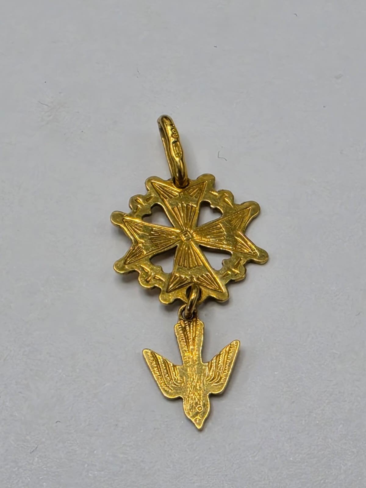 18 K Gouden Hugenoten Kruis
goudkeur 750 en meesterteken
len, Verzenden, ., Zo goed als nieuw, .