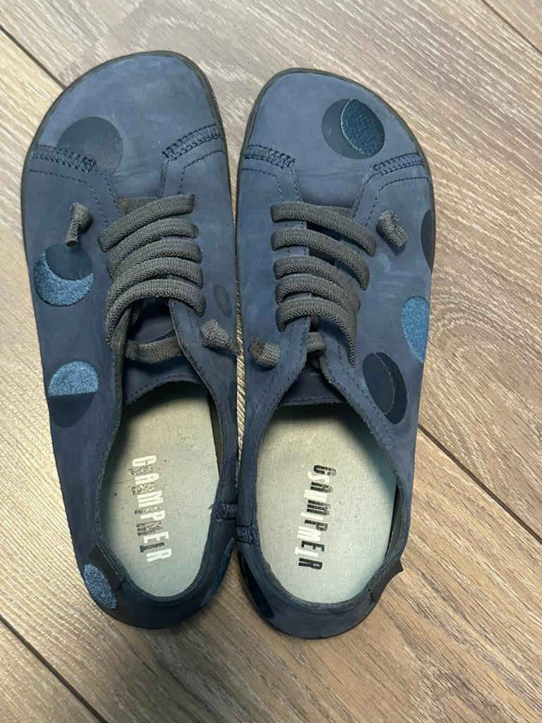 Camper Peu Cami Blauwe Leren Schoenen Maat 38, Ophalen of Verzenden, Gedragen, Blauw, Sneakers of Gympen
