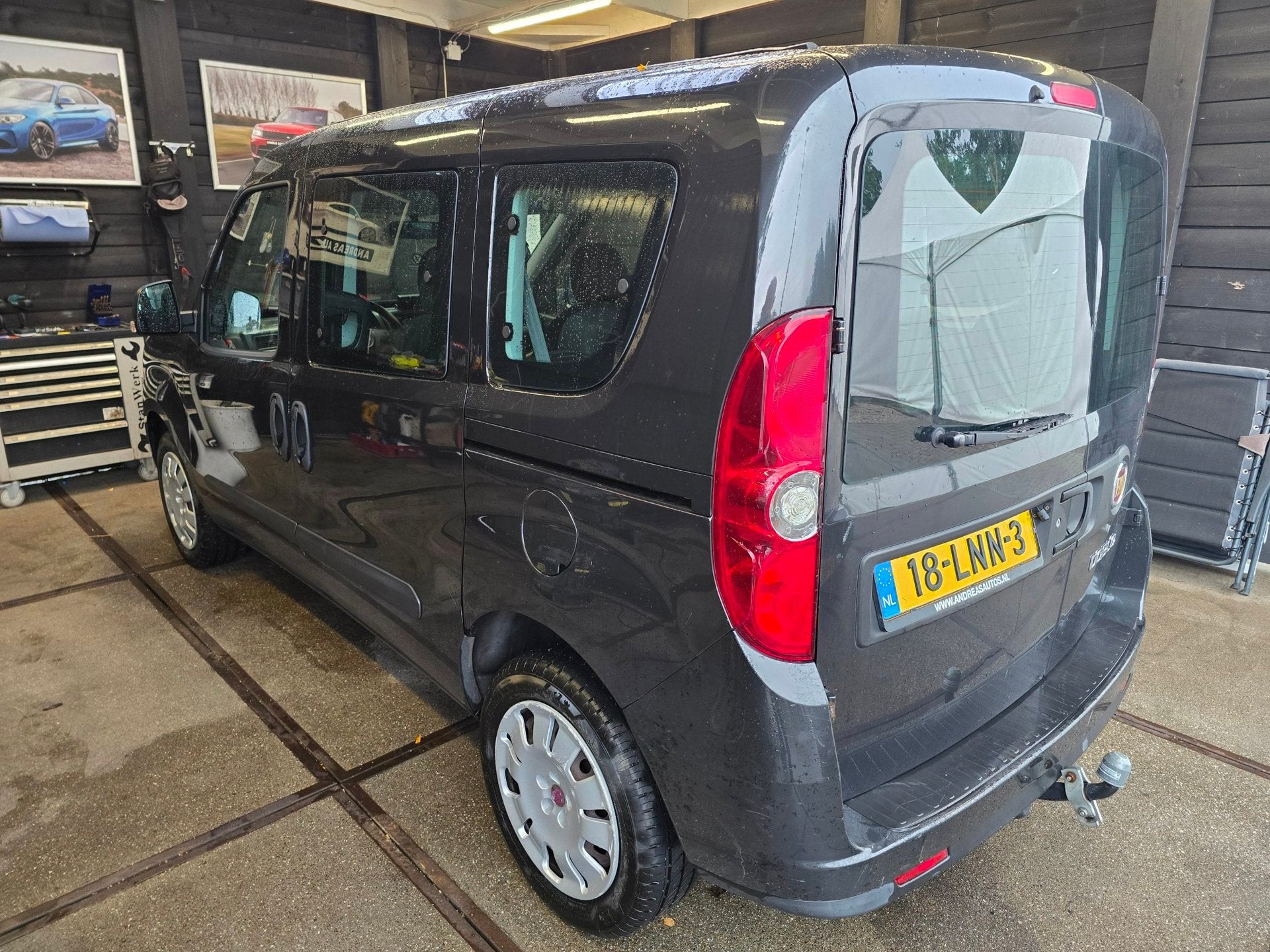 Fiat Doblò 1.4 Dynamic 7p. Airco 2x Zijdeur Trekhaak APK 01, Voorwielaandrijving, Gebruikt, Doblo, 7 stoelen