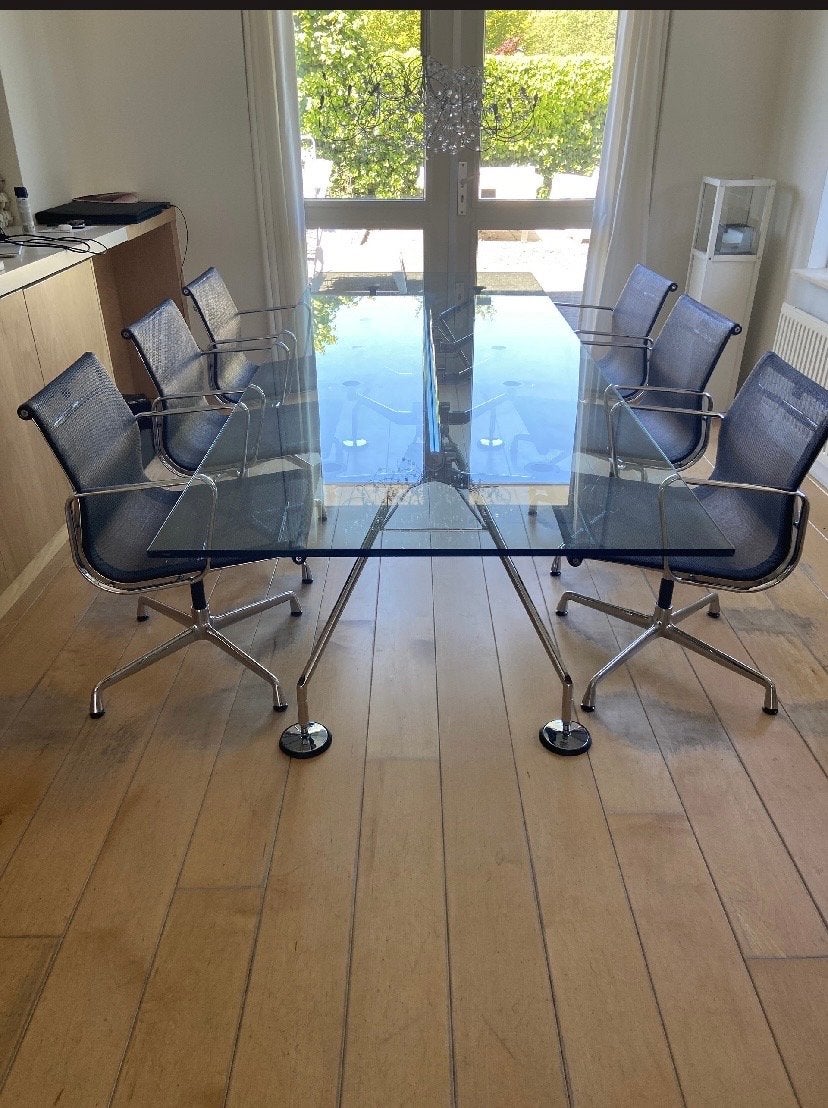 Tecno Nomos Tafel - 280x100x73 cm - Z.g.a.n., Ophalen, 100 tot 150 cm, 200 cm of meer, Vijf personen of meer