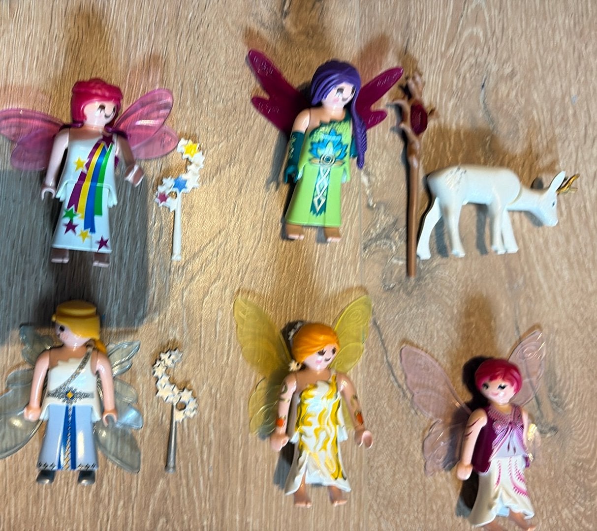 Playmobil feeeen met hert en wat stafjes, Ophalen of Verzenden, Zo goed als nieuw, Losse onderdelen, Figuren