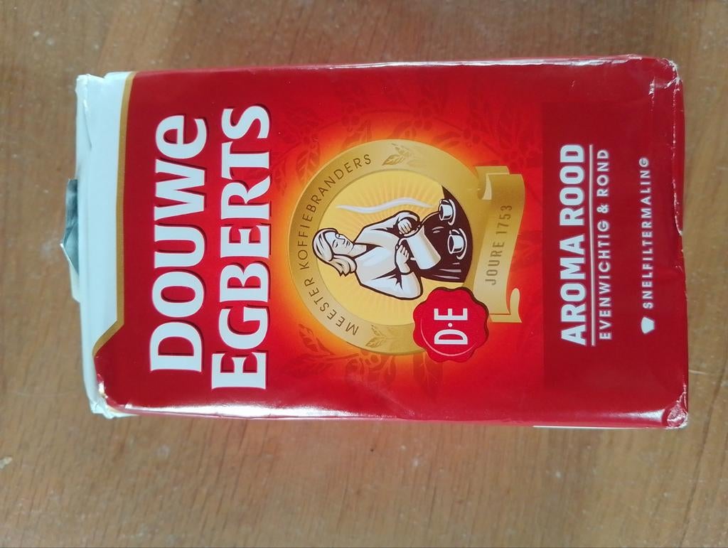 Douwe Egberts koffie aroma rood, 1 pakje 250 gram!, Ophalen of Verzenden
