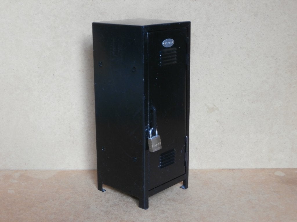 Mini locker kastje kluisje metalen lockerkastje action man, Ophalen of Verzenden, Gebruikt, Minikastje