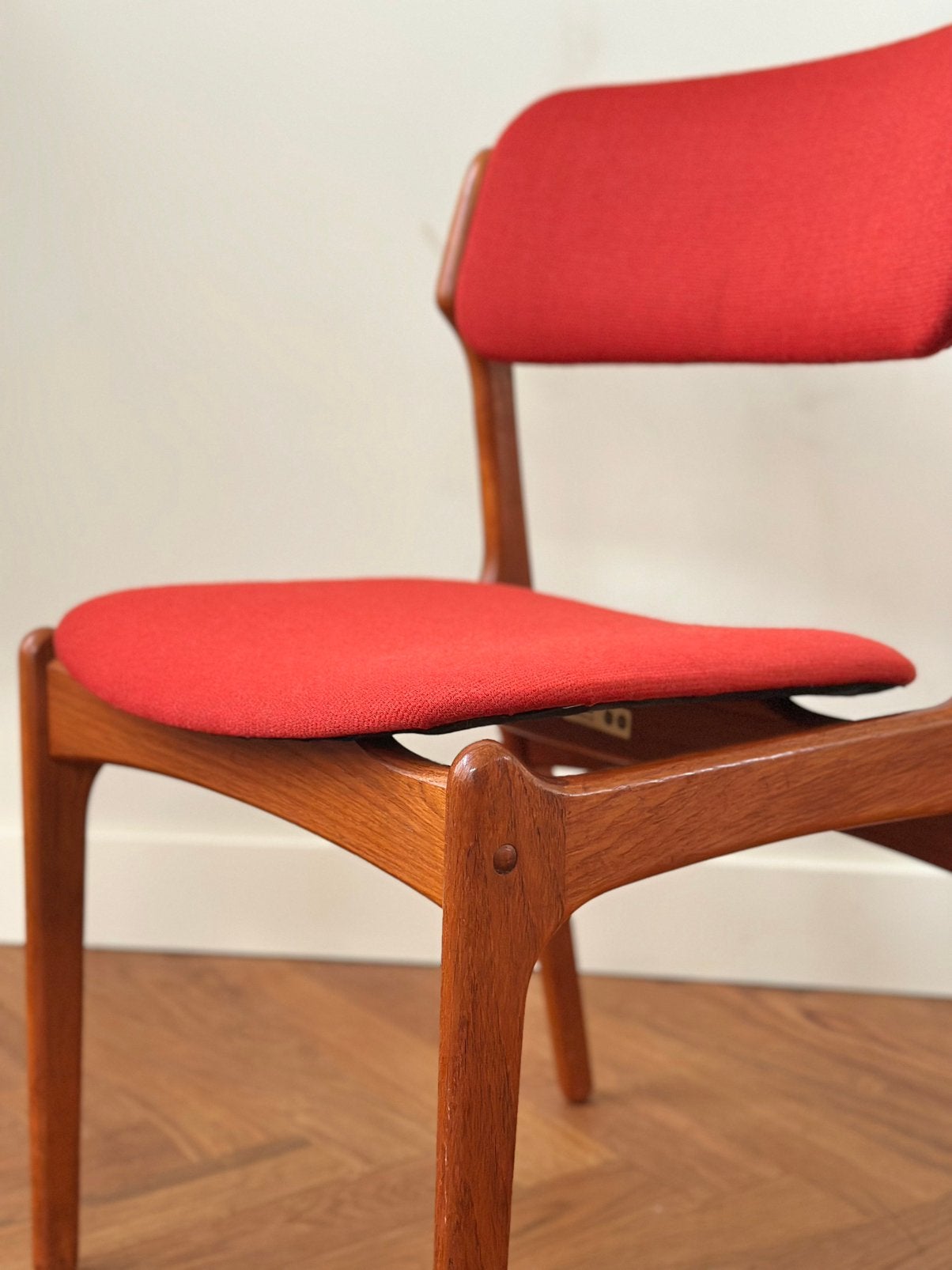 4 vintage stoelen Erik Buch Deens design jaren 50/60, Huis en Inrichting, Stoelen, Ophalen, Gebruikt, Overige kleuren, Vier