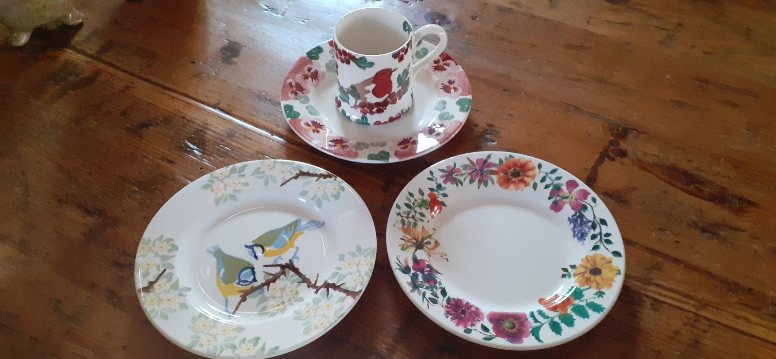 Emma Bridgewater ontbijtborden en mok, Ophalen of Verzenden, Zo goed als nieuw, Emma Bridgewater, Bord(en)