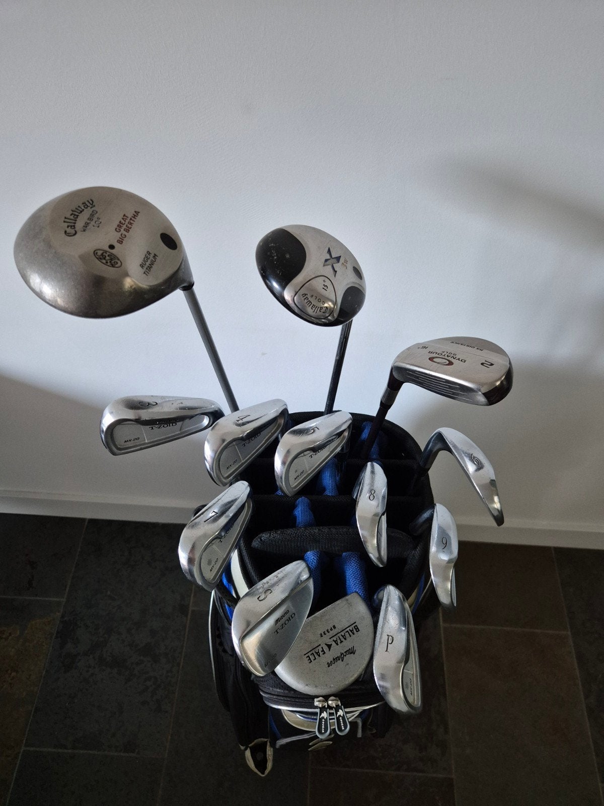 Mizuno 1 inch verlengde heren golfset met golftas, Ophalen of Verzenden, Gebruikt, Set
