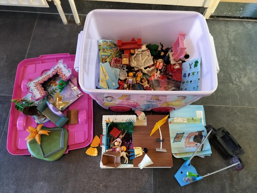 Playmobil allerlei+ opbergbox, Ophalen, Zo goed als nieuw