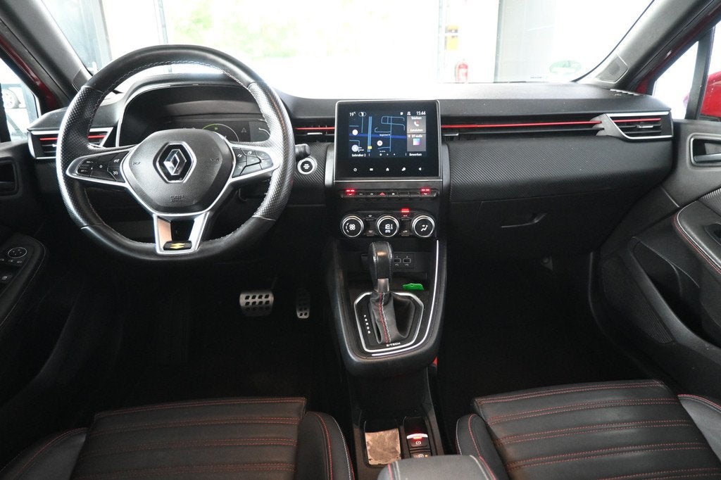 Renault Clio 1.6 E-Tech Hybrid 140 R.S. Line Navigatie Cruis, Gebruikt, 4 cilinders, Met garantie (alle), Bedrijf
