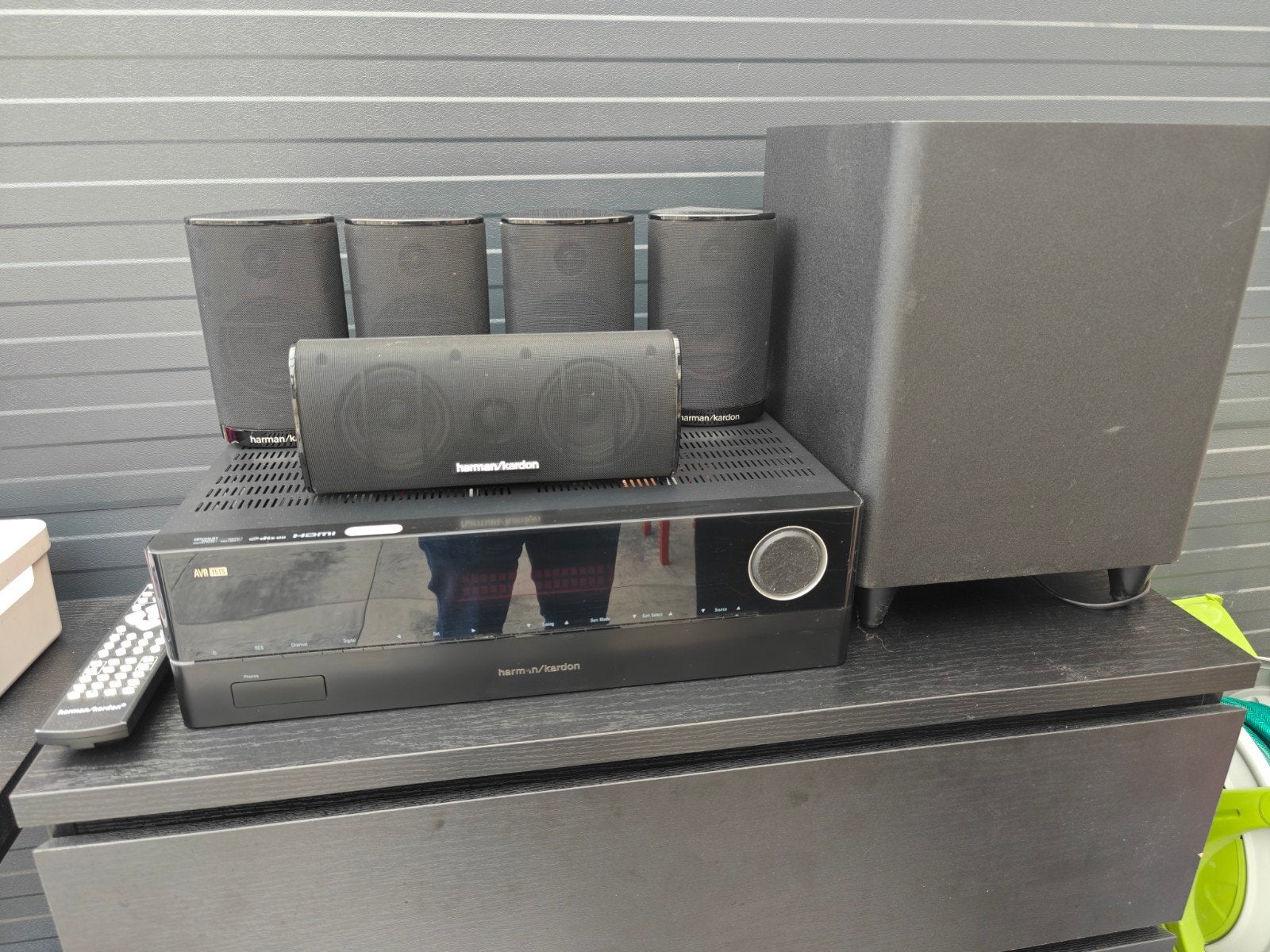 Harman Kardon AVR151S & HKTS 160SUB/230 5.1 set, Gebruikt, 70 watt of meer, 5.1-systeem, Overige spelers
