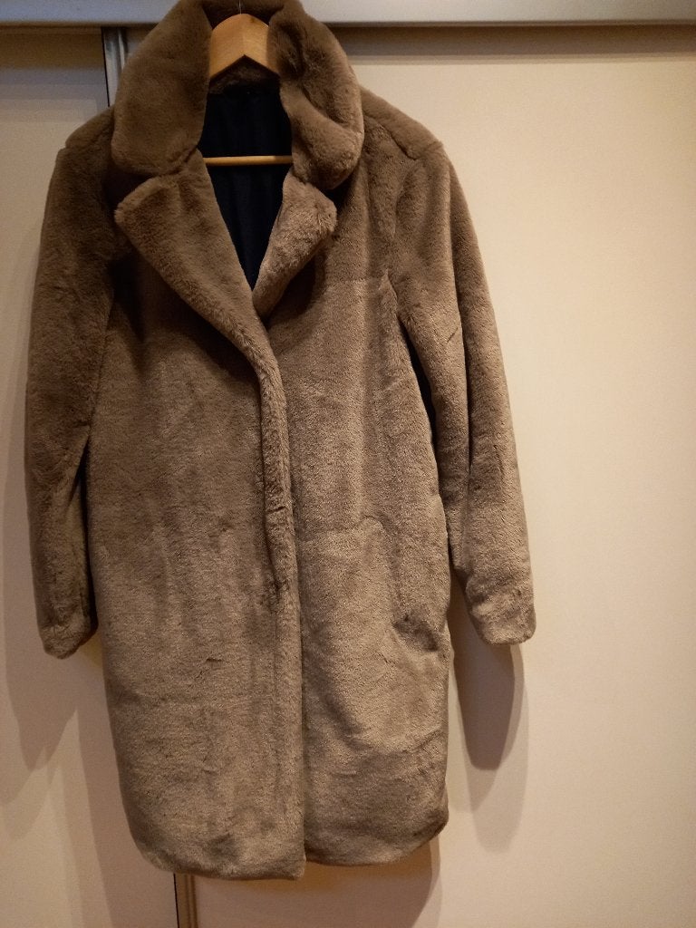 Winterjas, taupe, mt S, Ophalen of Verzenden, Nieuw, Maat 36 (S), Bruin