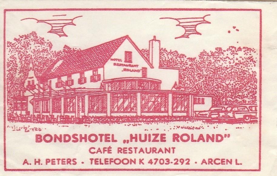 Bondshotel Huize Roland Arcen - A Peters, Verzamelen, Suikerzakjes, Ophalen of Verzenden