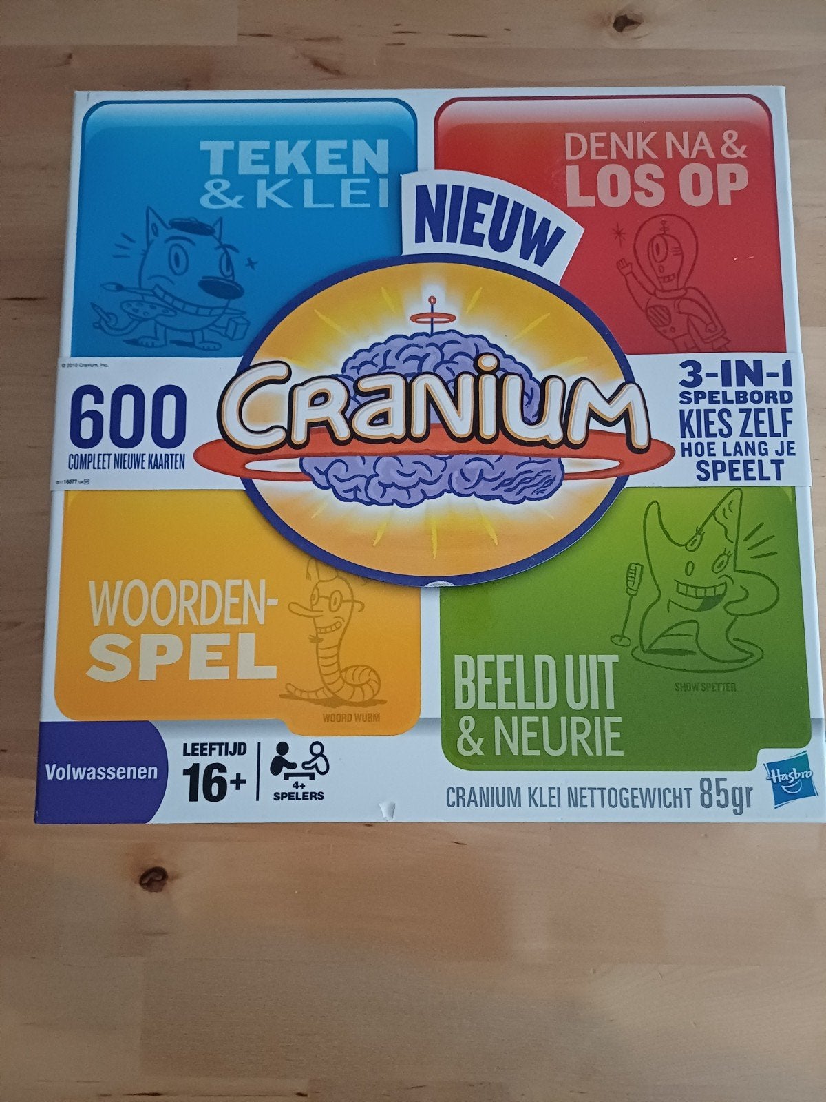 Cranium Bordspel - Compleet met 600 nieuwe kaarten, Vijf spelers of meer, Ophalen, Zo goed als nieuw, Hasbro