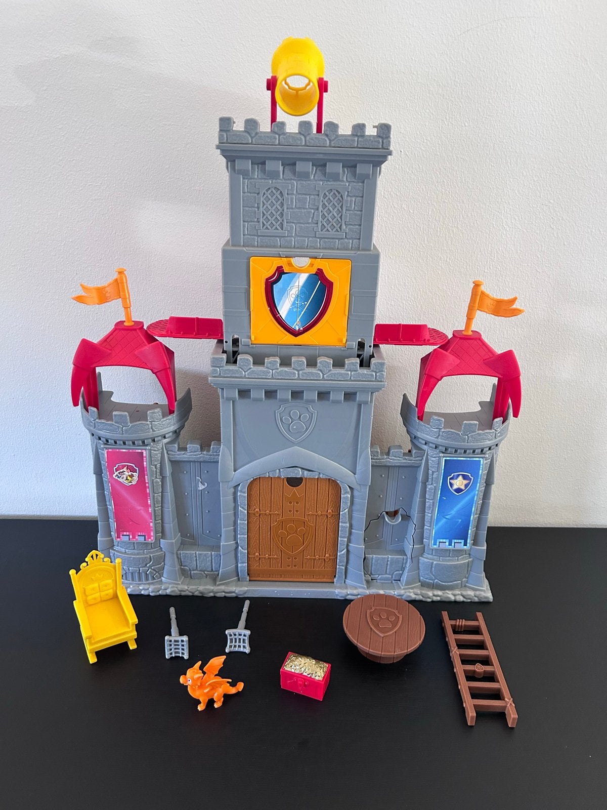Paw Patrol Ridderkasteel met accessoires, Ophalen of Verzenden, Gebruikt, Jongen of Meisje