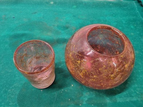 fidrio vazen green bubbles glas, Ophalen of Verzenden