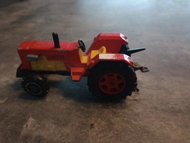 Vintage majorette tractor, Ophalen of Verzenden, Gebruikt