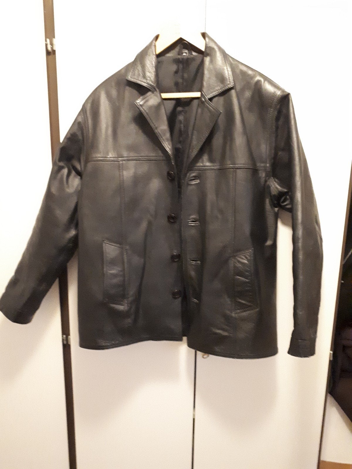 lederen jas, Kleding | Heren, Jassen | Winter, Ophalen of Verzenden, Bruin