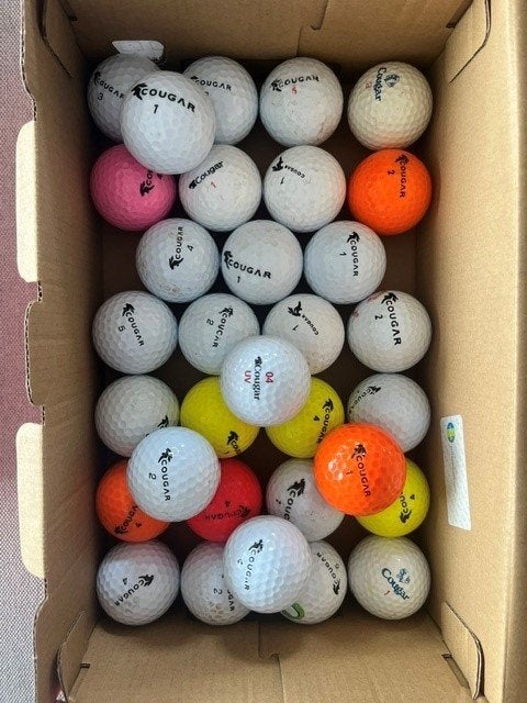 Gebruikte Cougar Golfballen. 30 stuks voor € 12,50,-, Ophalen, Gebruikt, Bal(len), Overige merken