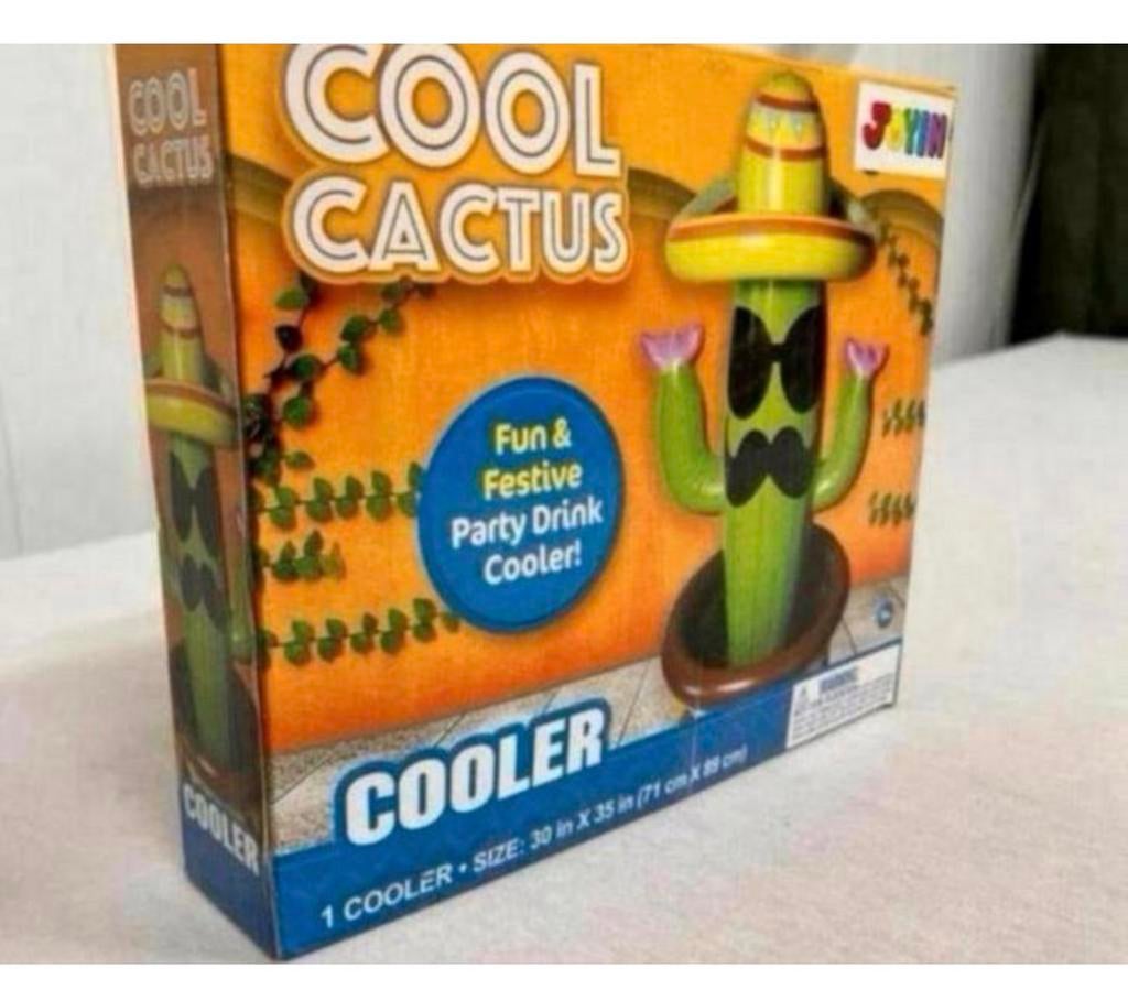 Cactus drink-drank-drankjes koeler cooler! Opblaasbaar 91cm, Nieuw, Ophalen of Verzenden, H, H