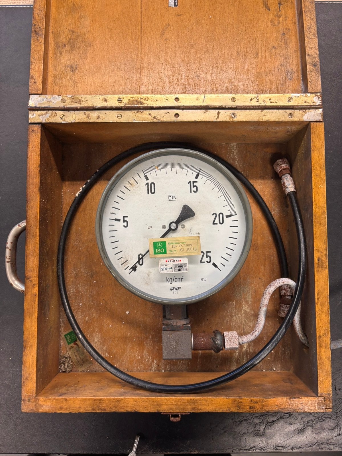 Hänni precisie manometer type 509, Ophalen of Verzenden, Gebruikt