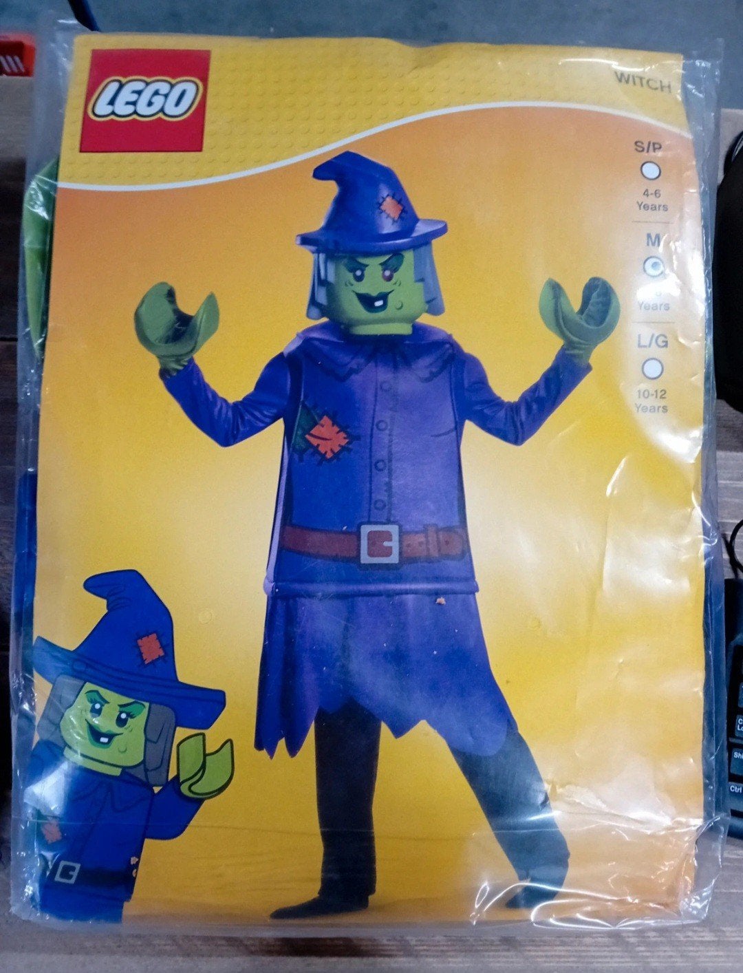 LEGO Heks Kostuum Maat M (7-8 jaar) - Nieuw in verpakking, Kinderen en Baby's, Ophalen of Verzenden, Nieuw, 122 t/m 128, Jongen of Meisje