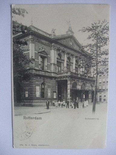 Q25 Rotterdam - Schouwburg - 1901, Verzenden, Voor 1920, Gelopen, Zuid-Holland