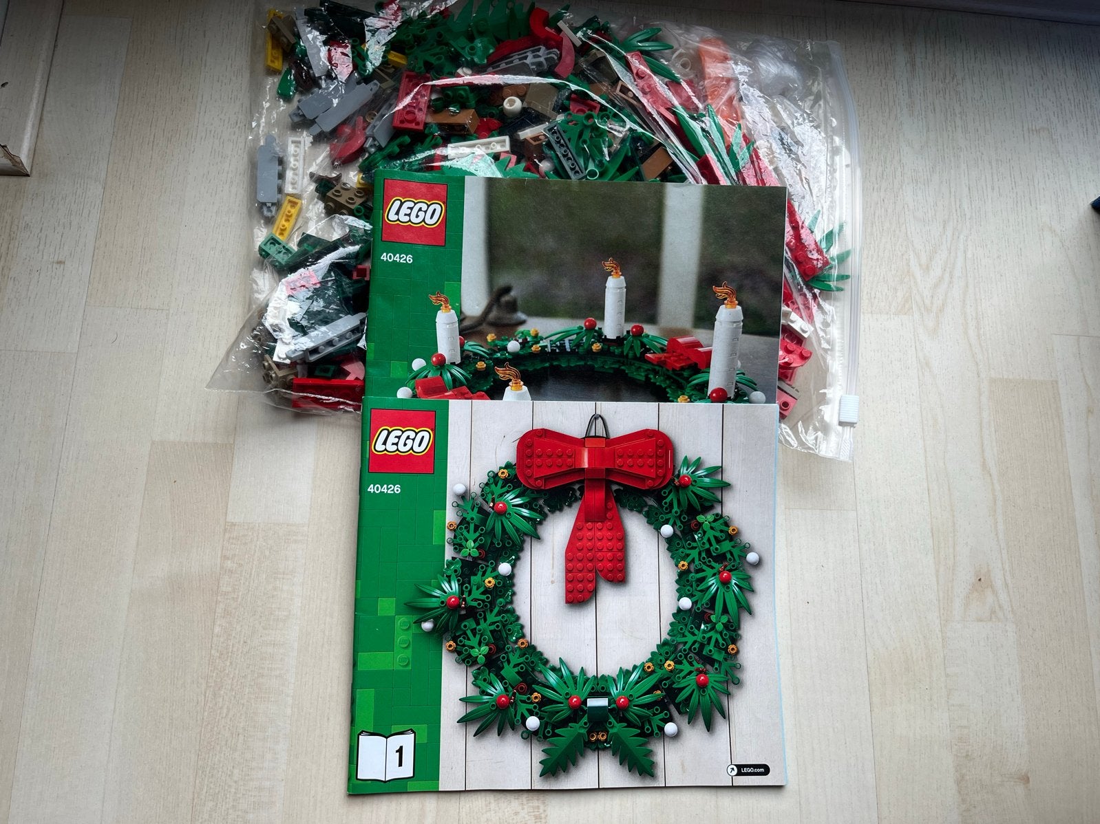 LEGO 40426 Kerstkrans 2-in-1 - Feestelijke Decoratie, Ophalen, Gebruikt, Lego