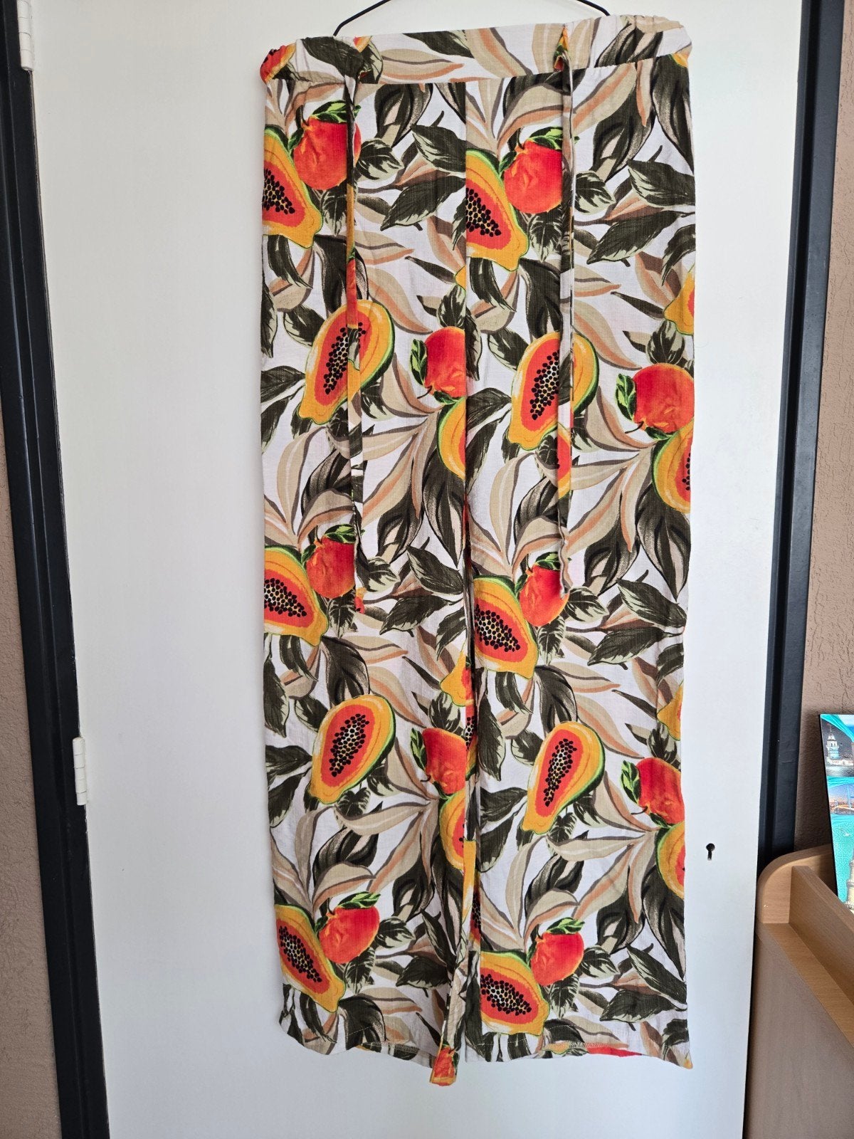 Primark Papaya Print Broek Maat S, Ophalen of Verzenden, Zo goed als nieuw, Maat 36 (S), Lang