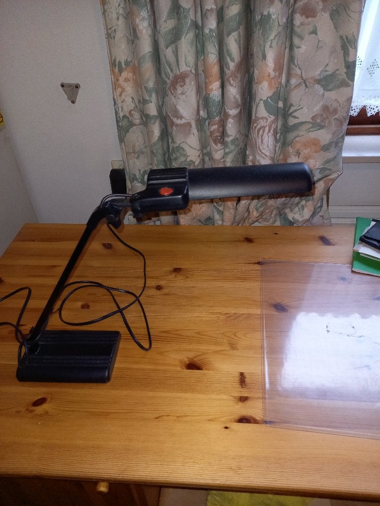 bureaulamp, mat zwart, Huis en Inrichting, Lampen | Tafellampen, Ophalen, Zo goed als nieuw, Metaal