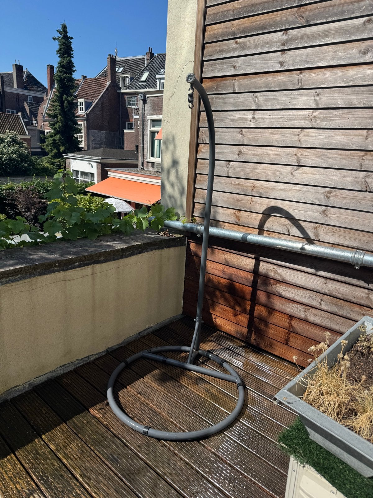 Hangstoel standaard - grijs - Intra Tuin, Ophalen, Gebruikt, Metaal